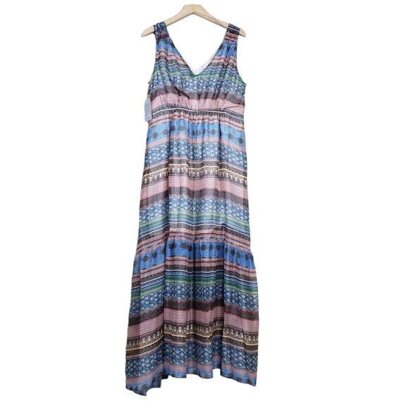 STITCHDROP Womens XL Lovina Bali Boho Maxi Dress NEW - Picture 3 of 12